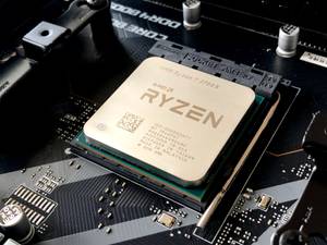 ryzen processor in a motherboard