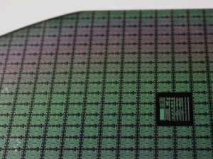 Wafer showing a lot of processor chips